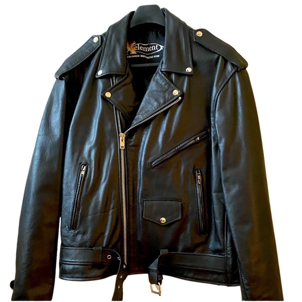 Leather Motorcycle ๐ ๐jacket size 52 - Picture 1 of 9